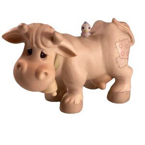 Vintage Jonathan & David Precious Moments Nativity Cow 1981 Enesco Bisque E5638
